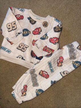 Cars - matching sweat set- NWOT never worn